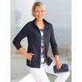 Shirtjacke CASUAL LOOKS "Shirtjacke" Gr. 36, blau (marine) Damen Shirts