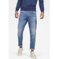 Regular-fit-Jeans G-STAR "3301 Straight Tapered" Gr. 33, Länge 36, blau (worn in azure), Herren, Obermaterial: 99% Baumwolle, 1% Elasthan, Jeans