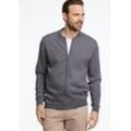 Cardigan BISON "BISON Cardigan" Gr. S, grau (grau mel) Herren Strickjacken