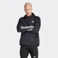 Kapuzensweatshirt ADIDAS PERFORMANCE "OTR E 3S HOODIE" Gr. L, schwarz (black) Herren Sweatshirts