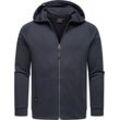 Kapuzensweatjacke RAGWEAR "Zenway" Gr. XL (54), blau (navy) Herren Sweatjacken Basic Sweatjacke mit Kapuze