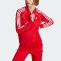 Outdoorjacke ADIDAS ORIGINALS "SST CLASSIC TT", Damen, Gr. L, rot (better scarlet), Obermaterial: 50% Baumwolle, 43% Polyester, 7% Elasthan, gestreift, sportlich, Langarm, Jacken, Superstar