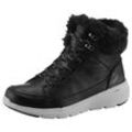 Winterboots SKECHERS "GLACIAL ULTRA-COZYLY", Damen, Gr. 35, schwarz, Nubuklederimitat, sportlich, Schuhe, High Top Sneaker mit Ortholite Einlegesohle für optimale Dämpfung