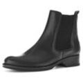 Chelseaboots GABOR Gr. 37, schwarz, Damen, Kalbsleder, Schuhe, Blockabsatz, Businesschuh, Stiefelette mit OPTIFIT-Wechselfußbett