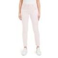 Stoffhose BETTY BARCLAY "Betty Barclay Casual-Hose Slim Fit", Damen, Gr. 40, Normalgrößen, rosa (altrosa), Obermaterial: 64% Baumwolle, 33% Polyester, 3% Elasthan., casual, slim fit 7/8-Länge, Hosen, Passenabtrennung