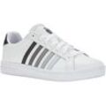 Sneaker K-SWISS "Court Tiebreak", Gr. 41, weiß (weiß, schwarz), Leder, sportlich, Schuhe