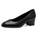 Pumps TAMARIS, Damen, Gr. 37, schwarz, Glattleder, unifarben, klassisch, Schuhe, Blockabsatz, Businesschuh, Schlupfschuh mit TOUCH-IT-Ausstattung