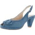 Sandalette ANDREA CONTI, Damen, Gr. 35, blau, Glattleder, Leder, feminin, Schuhe Slingbacksandale Brautschuh