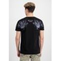 T-Shirt ALPHA INDUSTRIES "Alpha Industries Men - T-Shirts Dragon EMB T" Gr. L, schwarz (black, black) Herren Shirts