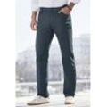 Chinohose JOHN DEVIN "regular-fit, 5-Pocket-Hose", Herren, Gr. 32, Länge 34, blau (navy), Web, Obermaterial: 97% Baumwolle, 3% Elasthan, unifarben, casual, regular fit lang, Hosen, aus elastischer Baumwoll-Qualität