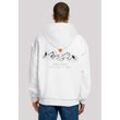 Kapuzenpullover F4NT4STIC "MOUNTAIN x F4NT4STIC" Gr. L, weiß Herren Pullover Print