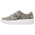 Plateausneaker DOGO "Damen Myra Mexican Vegan Damen Sneaker / female" Gr. 38, Normalschaft, beige (beige-schwarz-blau) Damen Schuhe Vegan