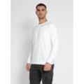 Sweater NASSAU BEACH "NB231043" Gr. 52 (L), weiß (sanftes weiß), Herren, 100% Baumwolle, Sweatshirts