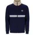 Trainingsjacke SERGIO TACCHINI "DALLAS TRACK TOP Herren", Herren, Gr. S, blau (maritime blau, humus), 60% POLYESTER, 40% BAUMWOLLE, Langarm, Jacken, Trainingsjacke Herren, leichte Jacke, Retro, Sportjacke, Outdoor, Sale