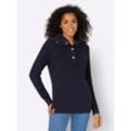 Troyer CASUAL LOOKS "Troyer-Pullover" Gr. 42, blau (marine) Damen Pullover