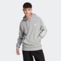 Kapuzensweatshirt ADIDAS SPORTSWEAR "ESSENTIALS FRENCH TERRY 3STREIFEN HOODIE" Gr. L, grau (medium grey heather, white) Herren Sweatshirts