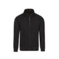 Trainingsjacke TRIGEMA "TRIGEMA Raglanjacke", Herren, Gr. L, schwarz, 100% Baumwolle, casual, Jacken