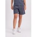 Sweatshorts ALPHA INDUSTRIES "Alpha Industries Men - Shorts Unisex EMB Short", Herren, Gr. XS, Normalgrößen, grau (grauschwarz), Obermaterial: 80% Baumwolle, 20% Polyester, Hosen