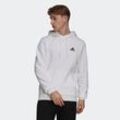 Kapuzensweatshirt ADIDAS SPORTSWEAR "ESSENTIALS FLEECE HOODIE" Gr. 4XL, schwarz-weiß (white, black) Herren Sweatshirts