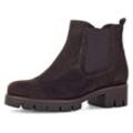 Chelseaboots GABOR Gr. 39, braun (dunkelbraun) Damen Schuhe Blockabsatz, Stiefelette mit Best Fitting Ausstattung