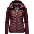 Outdoorjacke NAVAHOO "Nimm Mich Mit" Gr. L (40), lila, Damen, Obermaterial: 100% Polyester; Obermaterial Ärmel: 68% Viskose, 27% Polyamid, 5% Elasthan; Futter: 100% Polyester; Wattierung: 100% Polyester, Jacken, stylische Übergangsjacke mit Kapuze