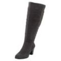 Weitschaftstiefel SHEEGO "Große Größen", Damen, Gr. 39, XXL-Schaft, grau, Obermaterial: 100% Polyester, klassisch, Schuhe, in 3 Schaftweiten für individuelle Passform