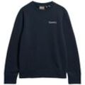 Sweatshirt SUPERDRY "CORE LOGO CITY LOOSE CREW" Gr. L, blau (blauberry) Herren Sweatshirts