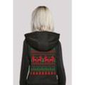 Kapuzenpullover F4NT4STIC "Christmas Weihnachten Reindeers" Gr. M, schwarz, Damen, Obermaterial: 65% Baumwolle, 35% Polyester, Pullover Hoodie Sweatshirt, Premium Qualität, Weihnachten, Geschenk