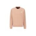 Sweater ALPHA INDUSTRIES "Alpha Industries Men - Sweatshirts Basic Small Logo" Gr. L, orange (dusty coral) Herren Sweatshirts