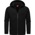 Kapuzensweatjacke RAGWEAR "Zenway" Gr. S (48), schwarz Herren Sweatjacken Basic Sweatjacke mit Kapuze