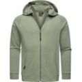 Kapuzensweatjacke RAGWEAR "Zenway" Gr. M (50), grün (helloliv) Herren Sweatjacken Basic Sweatjacke mit Kapuze