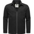 Outdoorjacke RAGWEAR "Azzte Felt" Gr. L (52), grau (dunkelgrau) Herren Jacken stylische Hemdjacke in Filzoptik