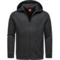 Kapuzensweatjacke RAGWEAR "Zenway" Gr. S (48), grau (dunkelgrau) Herren Sweatjacken Basic Sweatjacke mit Kapuze