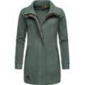 Parka RAGWEAR "Letrice Fleece" Gr. L (40), grün (tannengrün), Damen, Sweatware, 100% Polyester, Jacken, Sportliche Zip-Fleecejacke mit hohem Kragen