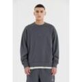 Sweatshirt SOS "Bovec" Gr. L, blau (himmelblau), Herren, 100% Baumwolle, unifarben, Sweatshirts, aus reiner Bio-Baumwolle