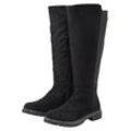 Weitschaftstiefel SHEEGO "Große Größen", Damen, Gr. 38, XXL-Schaft, schwarz, Obermaterial: 100% Polyester, klassisch, Schuhe, mit Stretcheinsatz, in Wildleder-Optik