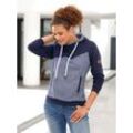 Kapuzensweatshirt CASUAL LOOKS Gr. 40, blau (marine) Damen Sweatshirts