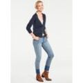 Strickjacke HEINE Gr. 36, blau (marine) Damen Strickjacken