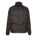 Allwetterjacke DEF "DEF Herren DEF Boxy Pufferjacket", Herren, Gr. L, schwarz, 100% Polyester, mehrfarbig, casual, normal, amerikanischer Ausschnitt, Langarm, Jacken