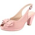 Sandalette ANDREA CONTI, Damen, Gr. 37, rosa, Glattleder, Leder, feminin, Schuhe Slingbacksandale Brautschuh