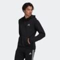 Kapuzensweatshirt ADIDAS SPORTSWEAR "ESSENTIALS FLEECE HOODIE" Gr. M, schwarz-weiß (black, white) Herren Sweatshirts