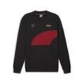 Sweatshirt PUMA "KING Top Fußball-Sweatshirt Herren" Gr. M, schwarz (schwarz intense rot), Herren, Obermaterial: 32% Polyester, 68% Baumwolle; Rippe: 97% Baumwolle, 3% Elasthan, Sweatshirts