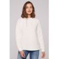 Kapuzensweatshirt SOCCX, Damen, Gr. L, weiß, Material Rumpf: 100% Polyester, Futter Kapuze: 65% Baumwolle, 35% Polyester, bedruckt, casual, lässig geschnitten, Rundhals, Langarm eingesetzt Rippbündchen, Sweatshirts, mit Seitenschlitze