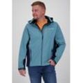 Softshelljacke DEPROC ACTIVE "NUNAVUT MEN II", Herren, Gr. L (52), grau (smoke), 96% Polyester; 4% Elastan mit TPU Membrane, sportlich, Langarm mit verstellbarem Klettverschluss, Jacken, auch in Großen Größen erhältlich