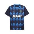 Trainingsshirt PUMA "US Sassuolo Calcio 24/25 Ausweichtrikot Herren" Gr. L, blau (navy ignite blau), Herren, Obermaterial: 100% Polyester; Rippe: 100% Polyester, bedruckt, Shirts