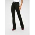 Bootcuthose LAURA SCOTT, Damen, Gr. 72, K + L Gr, schwarz, Milano Rib, Obermaterial: 76% Polyester, 20% Viskose, 4% Elasthan, unifarben, feminin, bootcut fit lang, Hosen 5-Pocket-Hose, aus Jersey-Qualität, Topseller