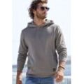 Hoodie JOHN DEVIN Gr. S (44/46), grau Herren Sweatshirts Langarm, Sweatshirt mit Rundhals und Kapuze, Baumwollmischung