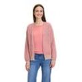 Strickjacke CARTOON "Cartoon Strick-Cardigan mit V-Ausschnitt" Gr. 40, bunt (pink, rosa) Damen Strickjacken Rippbündchen