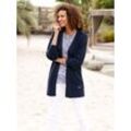 Strickjacke CASUAL LOOKS, Damen, Gr. 38, blau (marine), 50% Baumwolle, 50% Polyacryl, unifarben, Langarm, Strickjacken