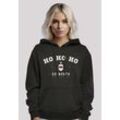 Kapuzenpullover F4NT4STIC "Ho Ho Ho Santa Weihnachten" Gr. M, schwarz, Damen, Obermaterial: 65% Baumwolle, 35% Polyester, Pullover Hoodie Sweatshirt, Weihnachten, Geschenk, Logo